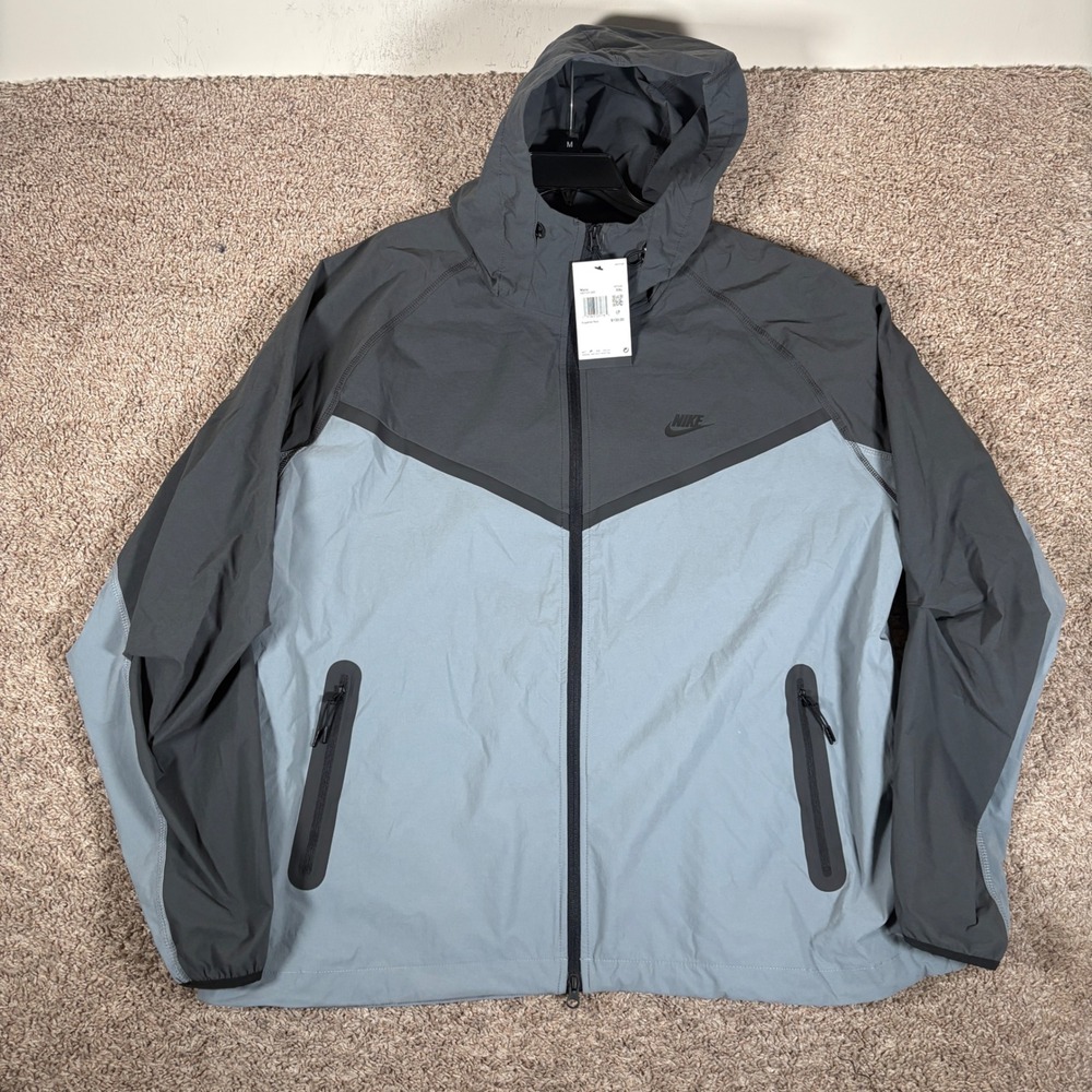 Nike Mens Windrunner Woven Hooded Jacket Grey HM7151-065 XXL NWT
